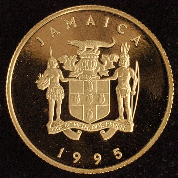 Jamaica. Gold 50 Dollars. 1995