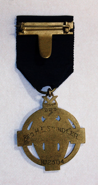 Masonic.  Hallstone Jewel Medal, Silver, WW1 1914-1918