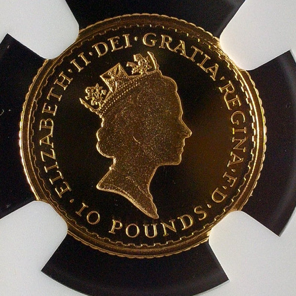 Royal Mint. UK Proof Ten Pounds Britannia. 1988.