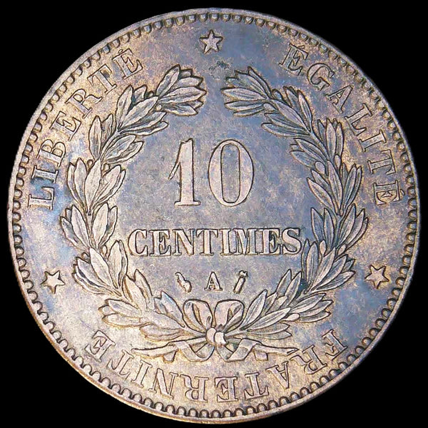 France. 10 Centimes. 1887A.