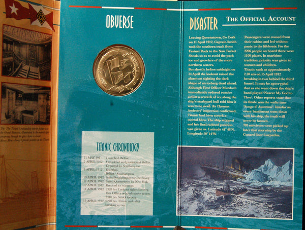 Royal Mint. R.M.S. Titanic. Commemorative Medal. 1997