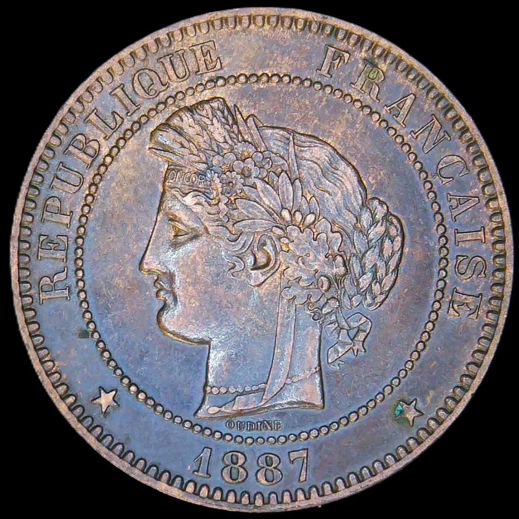 France. 10 Centimes. 1887A.