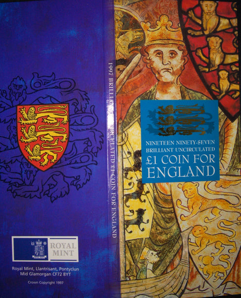 Elizabeth II. Royal Mint £1 presentation pack. 1997