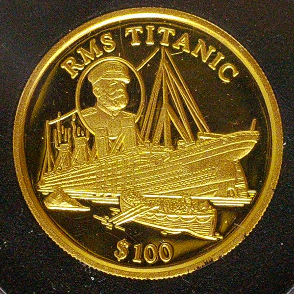 Liberia. Proof 100 Dollars. 1998. Titanic commemorative.