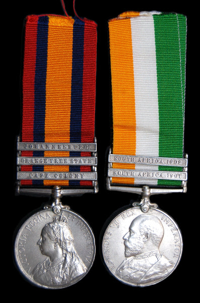 Boer War. QSA & KSA pair. Doel. South Wales Borderers.