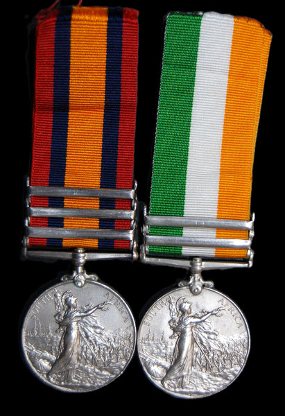 Boer War. QSA & KSA pair. Doel. South Wales Borderers.