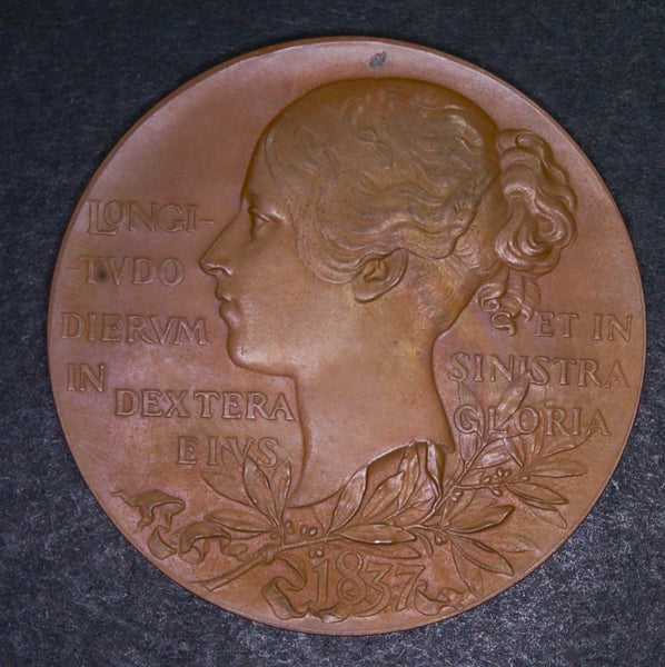 Royal Mint. 1897 Victoria Diamond Jubilee Large Bronze Medal