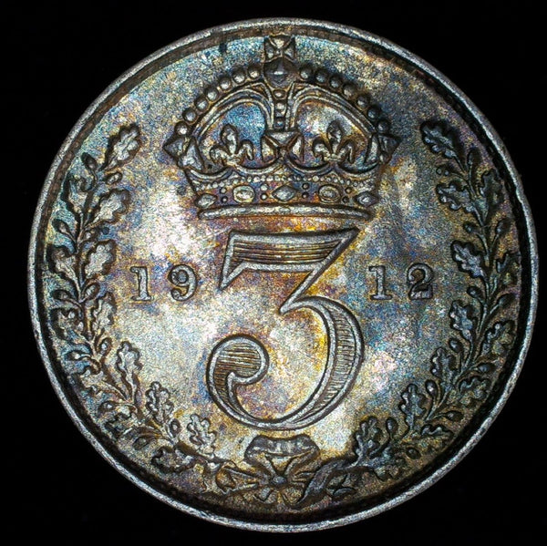 George V. Threepence. 1912