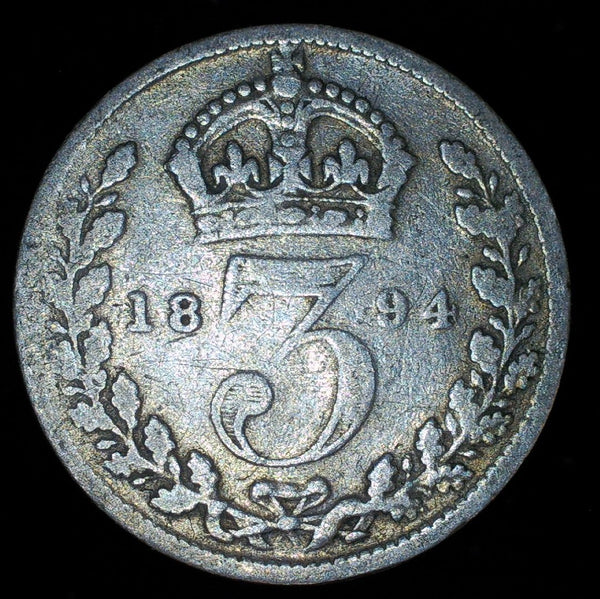 Victoria. Threepence. 1894