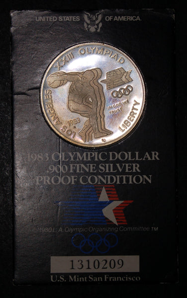 USA. Proof silver one Dollar. 1983