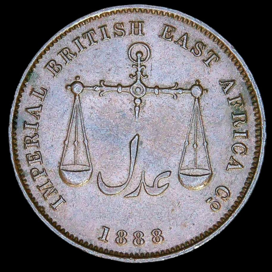 Kenya. Mombasa. (British East Africa co) One Pice. 1888.