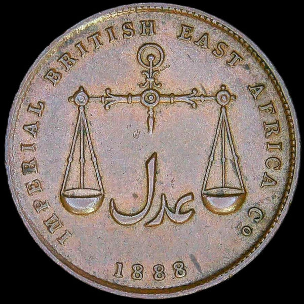 Kenya. Mombasa. (British East Africa co) One Pice. 1888.