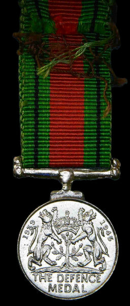 WW2. Defence Medal. Miniature.