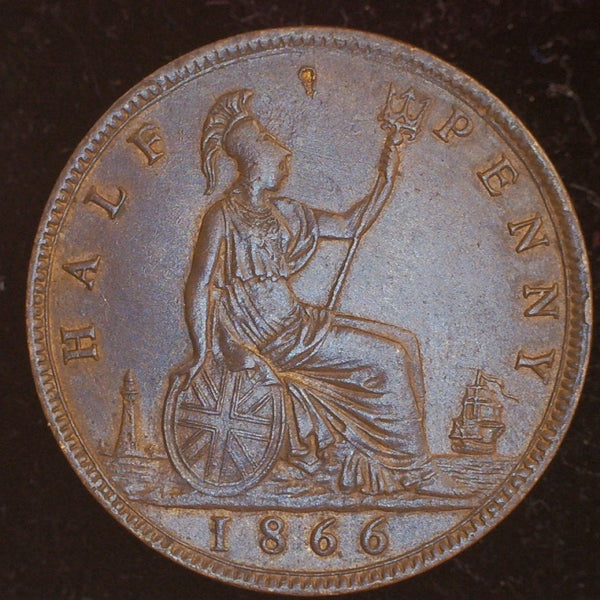 Victoria. Half Penny. 1866
