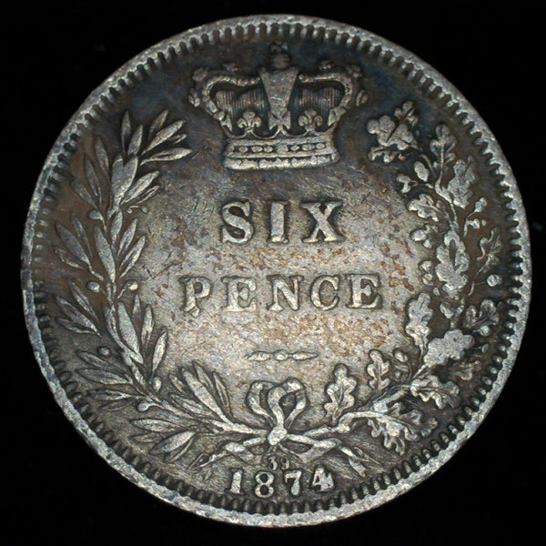 Victoria. Sixpence. 1874