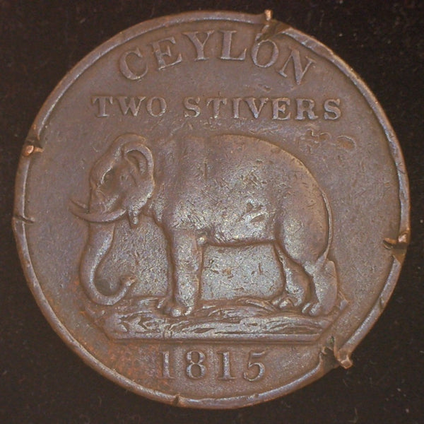 Ceylon. 2 Stivers. 1815
