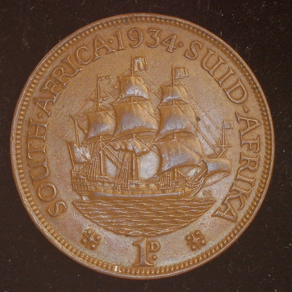 South Africa. One Penny. 1934 Coins4all