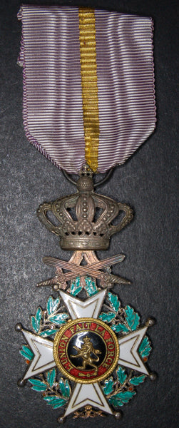 Belgium. Order of Leopold. Military type