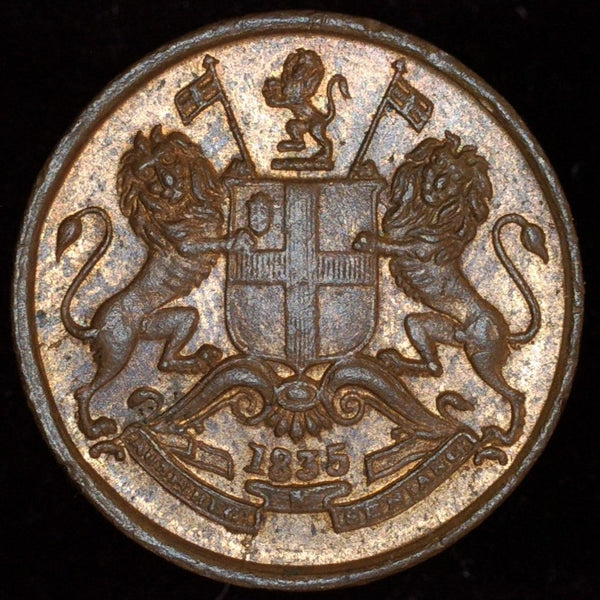 India. E.I.C. 1/12 Anna. 1835