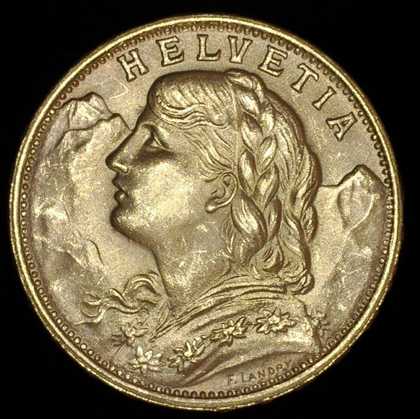 Switzerland. 20 Francs. 1949 B