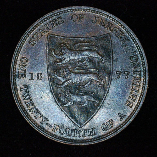 Jersey. 1/24 Shilling. 1877 H