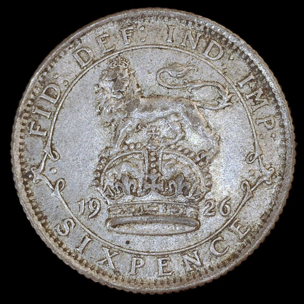 George V. Sixpence. 1926 modified bust. a selection