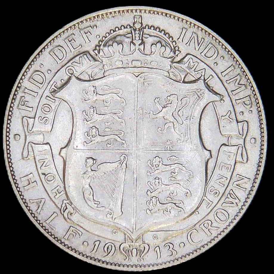 George V. Half crown. 1913