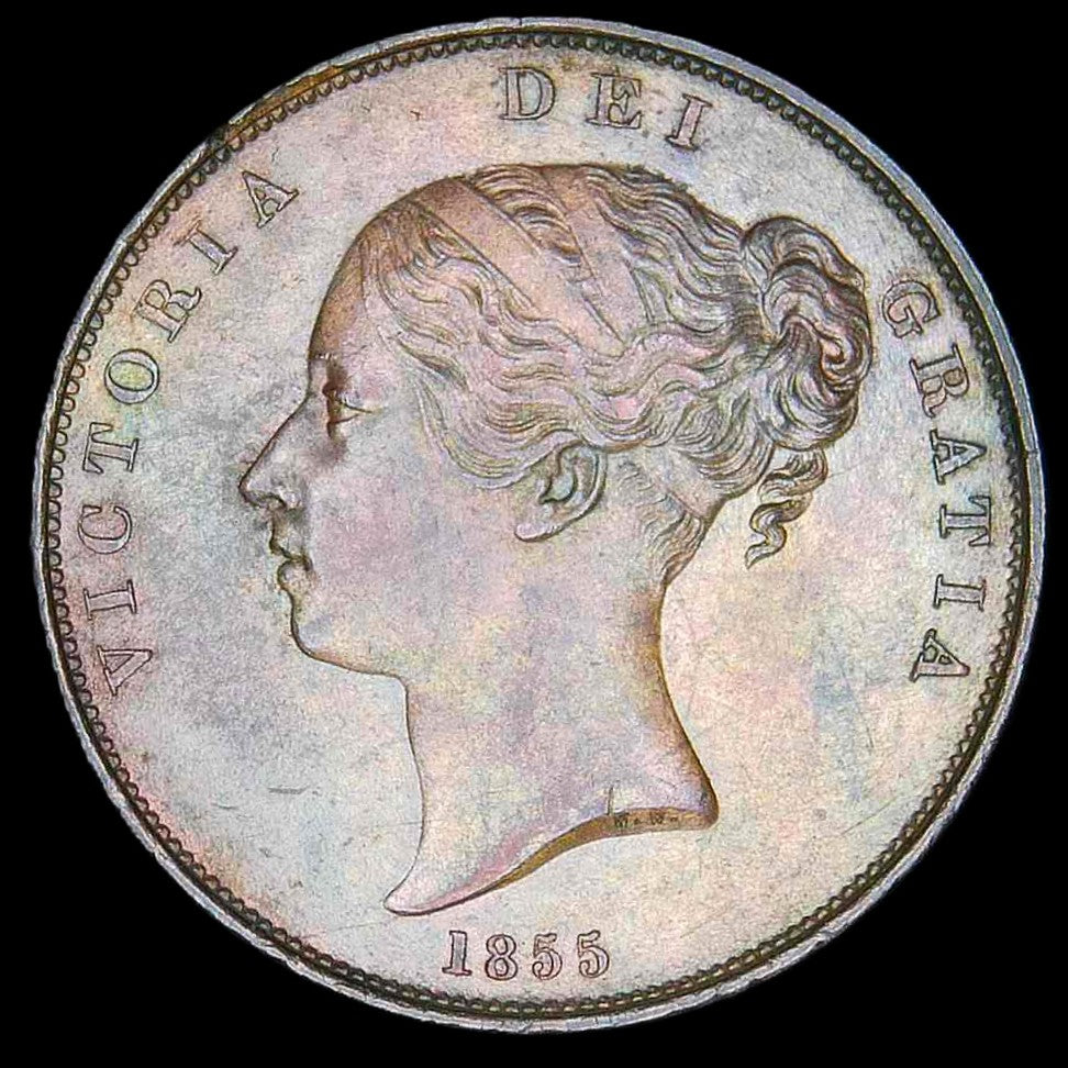 Victoria. Penny. 1855. A high grade selection.