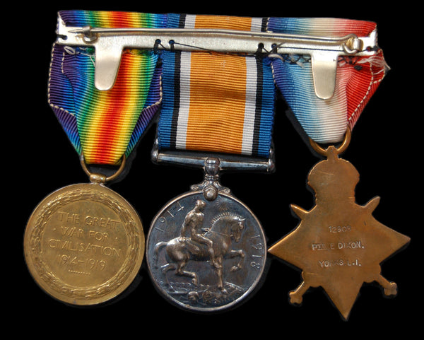 WW1. Trio. Dixon. Yorkshire Light Infantry.