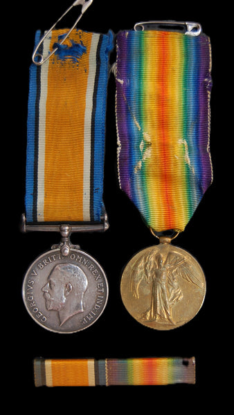 WW1 Pair. Stiff. Bedfordshire Regiment. P.O.W.