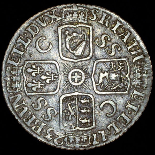 George I. Sixpence. 1723 SSC