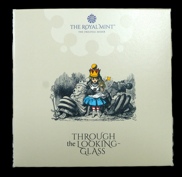 Elizabeth II. Royal Mint. Proof fine silver 2 Pounds. Alice Through The Looking Glass. 2021.