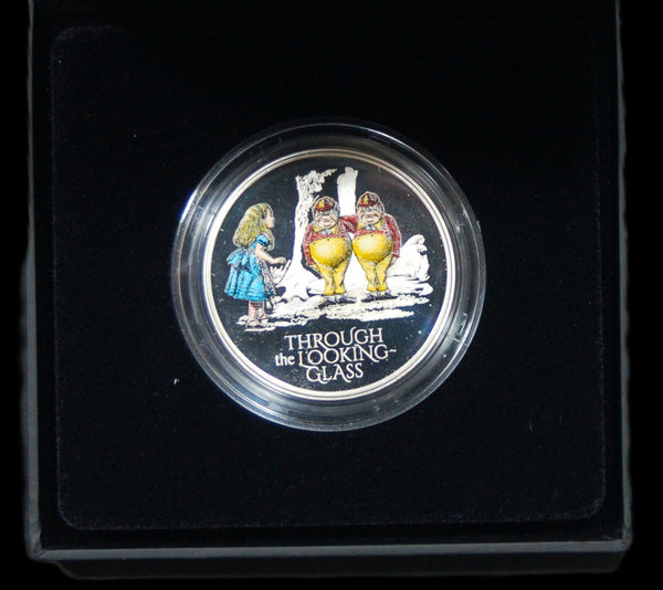 Elizabeth II. Royal Mint. Proof fine silver 2 Pounds. Alice Through The Looking Glass. 2021.