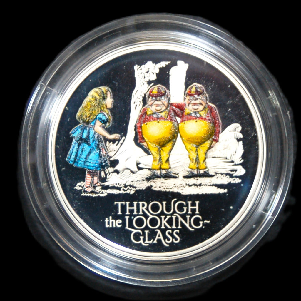 Elizabeth II. Royal Mint. Proof fine silver 2 Pounds. Alice Through The Looking Glass. 2021.