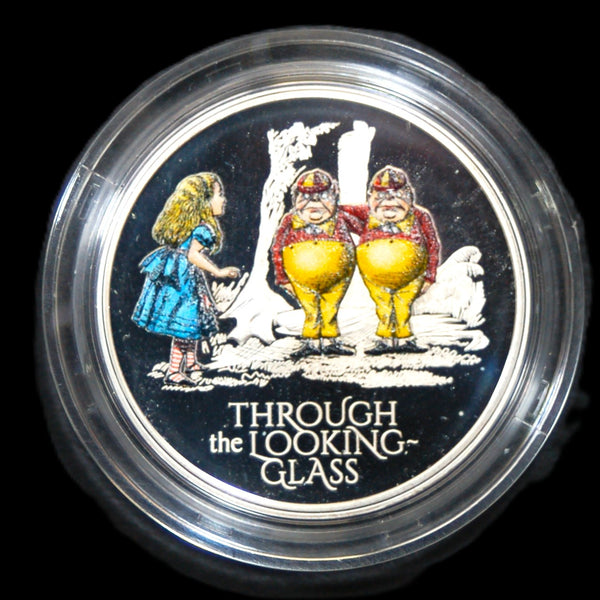 Elizabeth II. Royal Mint. Proof fine silver 2 Pounds. Alice Through The Looking Glass. 2021.