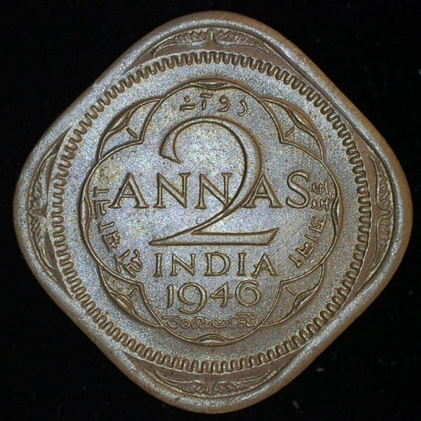 India. 2 Annas. 1946