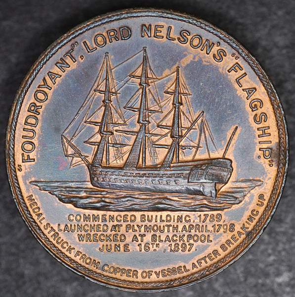 Nelson. Flagship medal. 1897