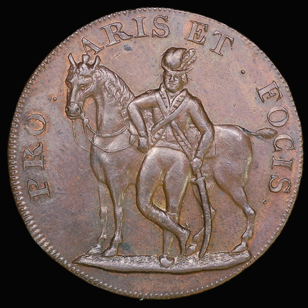 Suffolk. Hoxne & Hartsmere Half Penny token. 1795