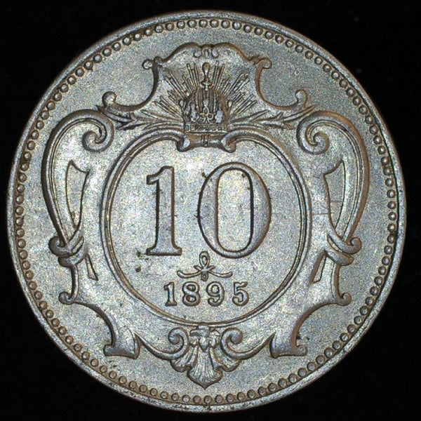 Austria. 10 Heller. 1895