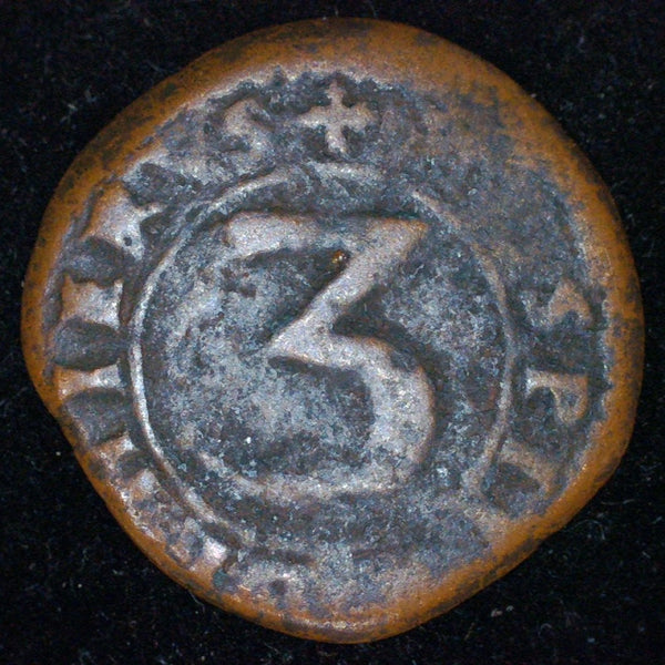 Malta. 3 Piccioli. Alof De Wignacourt. 160122 Coins4all