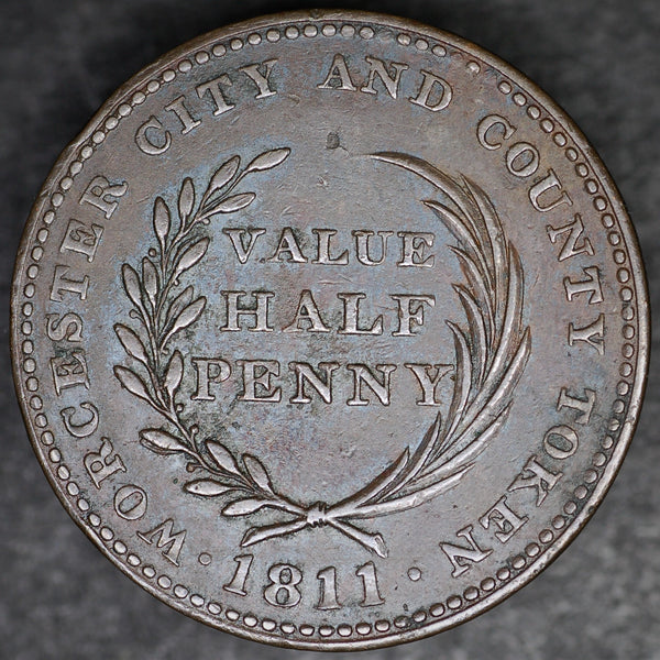 Worcester. Halfpenny token. 1811