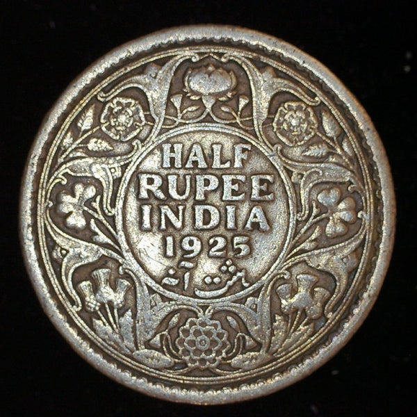 India. Half rupee. 1925
