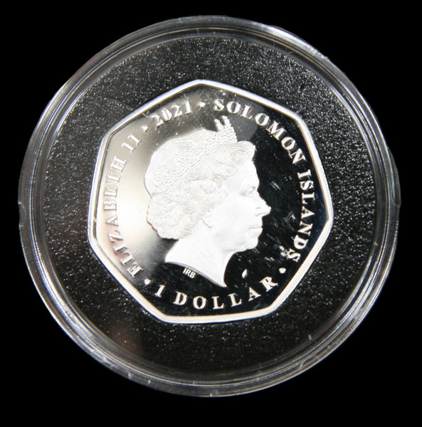 Solomon Islands. 1 Dollar. 2021. Euro 2020.