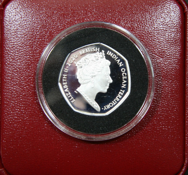 Indian Ocean Territories. Proof silver 50 pence. 2020