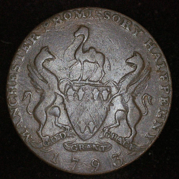 Manchester. Half Penny token. 1793