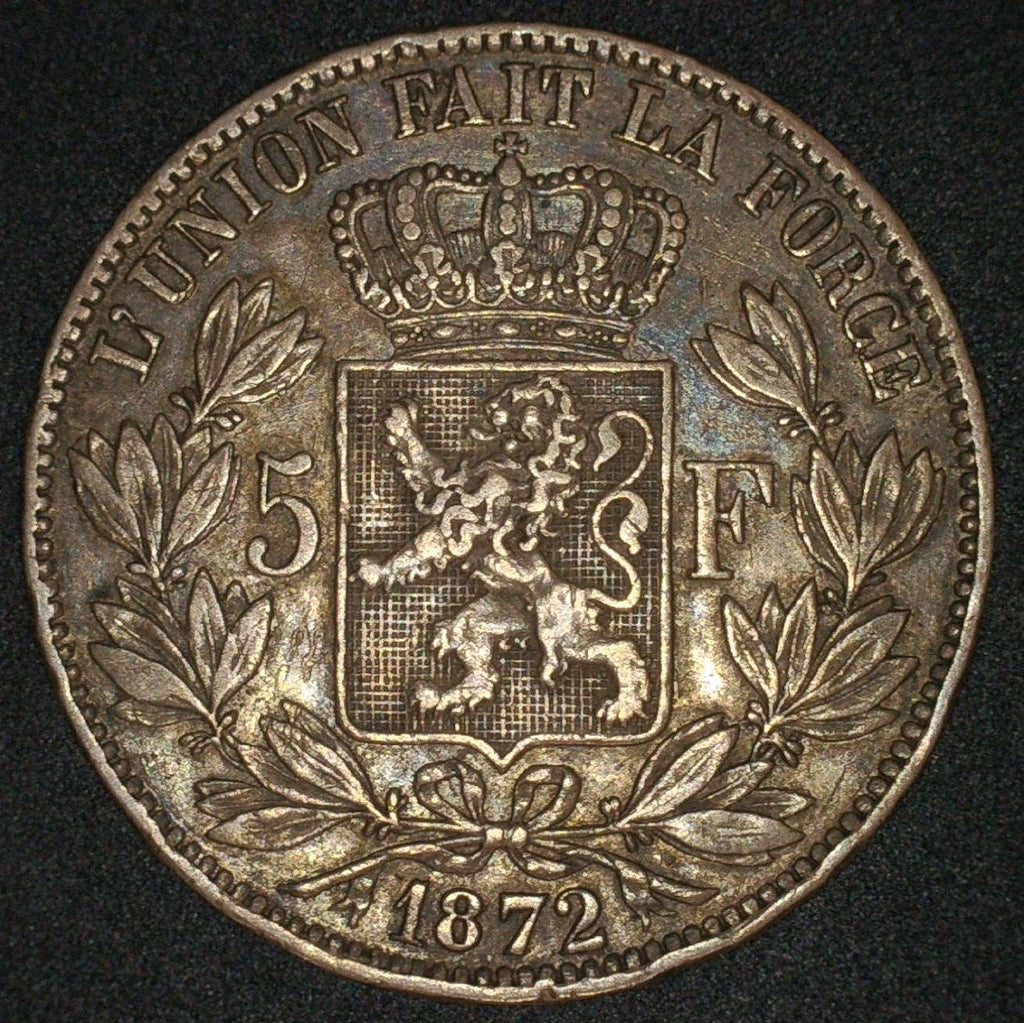 Belgium. 5 Francs. 1872 Coins4all