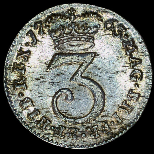 George III. Three pence. 1763. A selection