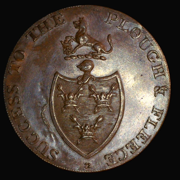 Suffolk. Bury St Edmunds. Half Penny token. 1794. Decks.