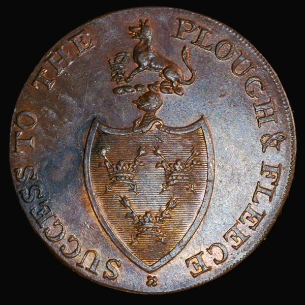 Suffolk. Bury St Edmunds. Half Penny token. 1794. Decks.