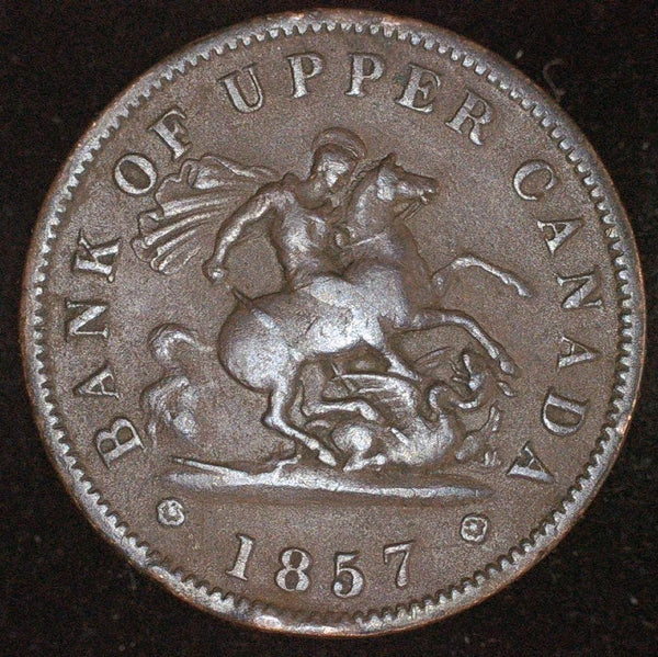 Canada. Bank token. One penny. A selection